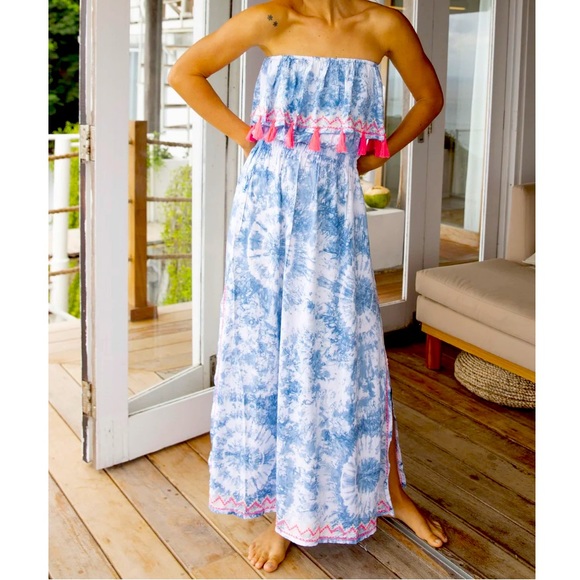 New SKEMO Jelly Aqua Ruffle Dress - Picture 1 of 9